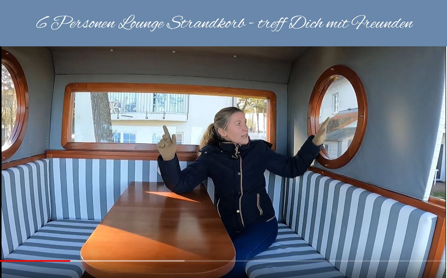 6 Personen Lounge Strandkorb - treff Dich mit Freunden - erfinde Dich neu