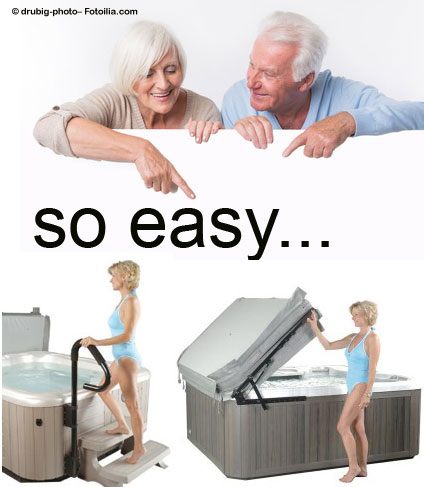 Einstiegsgeländer, Treppen und Hydrauliklifter....Unterstützung für den einfachen Gebrauch und Nutzung. Fragen Sie nach......