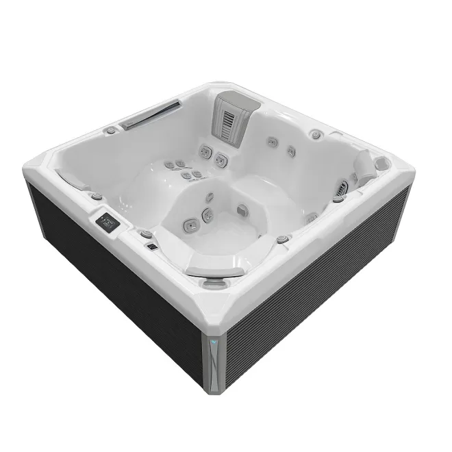 Wellis Atlas Peak Life Essential Whirlpool, WELLIS Wannenfarbe / Aussenverkleidung: ICE WHITE / GRAU