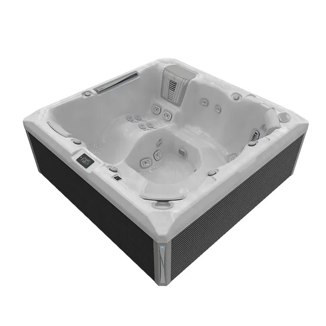 Wellis Atlas Peak Life Essential Whirlpool, WELLIS Wannenfarbe / Aussenverkleidung: STERLING SILVER / GRAU