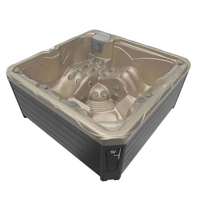 Wellis Budapest Citylife 230V Whirlpool, WELLIS Wannenfarbe / Aussenverkleidung: CHAMPAGNE / GRAU