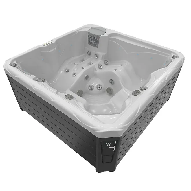 Wellis Budapest Citylife 230V Whirlpool, WELLIS Wannenfarbe / Aussenverkleidung: ICE WHITE / GRAU