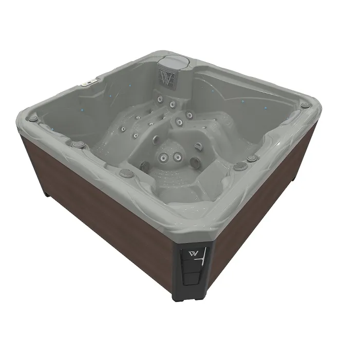 Wellis Budapest Citylife 230V Whirlpool, WELLIS Wannenfarbe / Aussenverkleidung: SOFT SILK / GRAPHITE BROWN