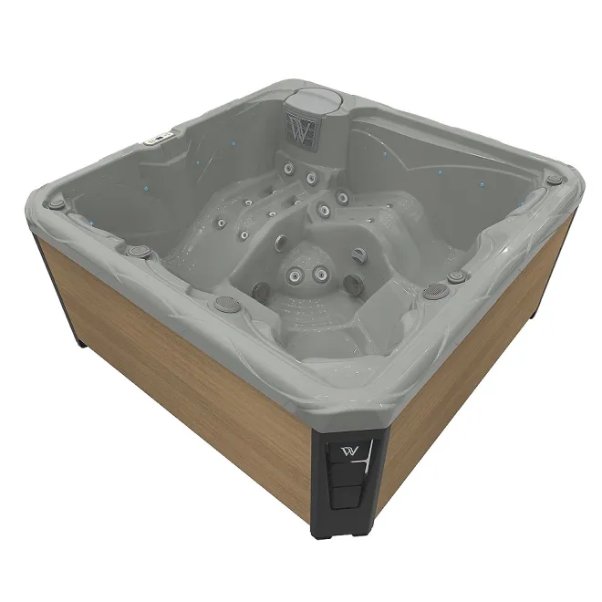Wellis Budapest Citylife 230V Whirlpool, WELLIS Wannenfarbe / Aussenverkleidung: SOFT SILK / LIGHT MAPLE