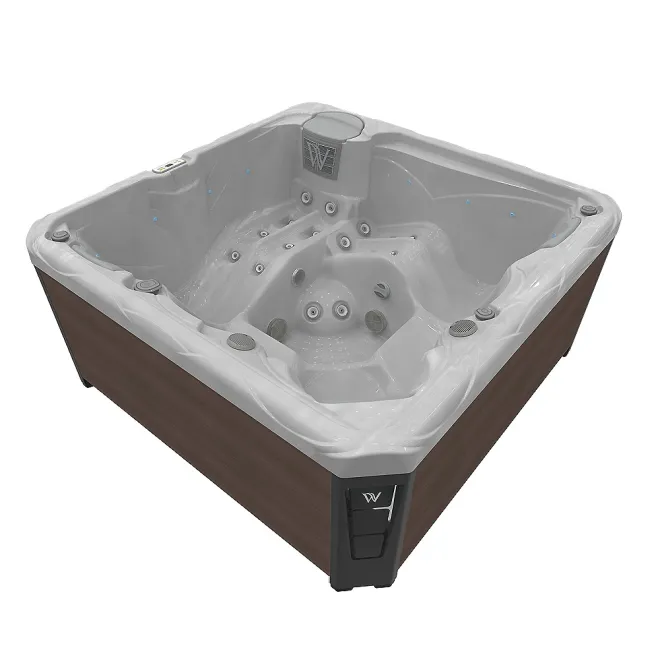 Wellis Budapest Citylife 230V Whirlpool, WELLIS Wannenfarbe / Aussenverkleidung: STERLING SILVER / GRAPHITE BROWN
