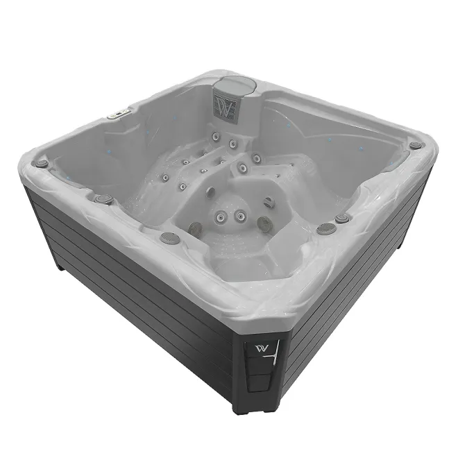 Wellis Budapest Citylife 230V Whirlpool, WELLIS Wannenfarbe / Aussenverkleidung: STERLING SILVER / GRAU