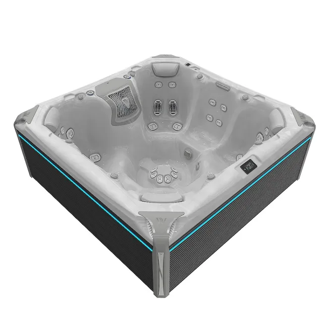 Wellis Elbrus Peak Life Deluxe Whirlpool, WELLIS Wannenfarbe / Aussenverkleidung: STERLING SILVER / GRAU