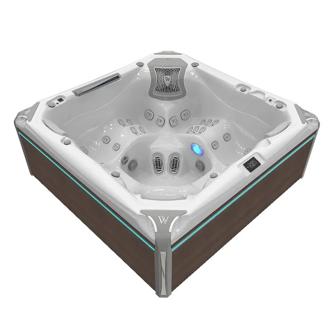 Wellis Everest Peak Life Deluxe Whirlpool, WELLIS Wannenfarbe / Aussenverkleidung: ICE WHITE / GRAPHITE BROWN