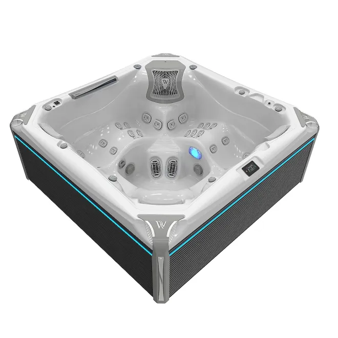Wellis Everest Peak Life Deluxe Whirlpool, WELLIS Wannenfarbe / Aussenverkleidung: ICE WHITE / GRAU