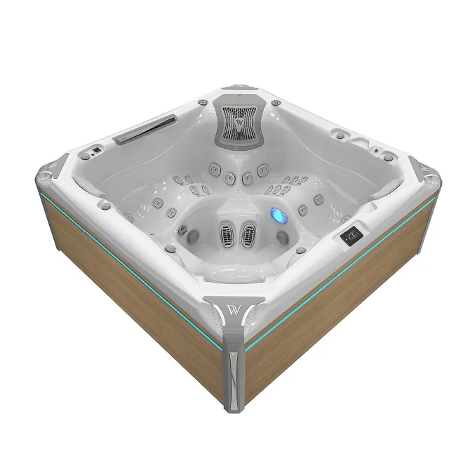 Wellis Everest Peak Life Deluxe Whirlpool, WELLIS Wannenfarbe / Aussenverkleidung: ICE WHITE / LIGHT MAPLE