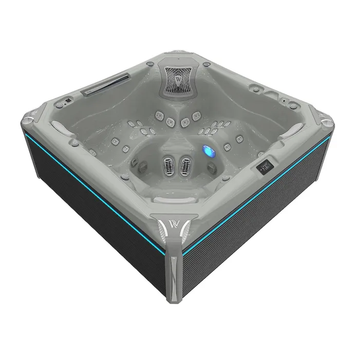 Wellis Everest Peak Life Deluxe Whirlpool, WELLIS Wannenfarbe / Aussenverkleidung: SOFT SILK / GRAU