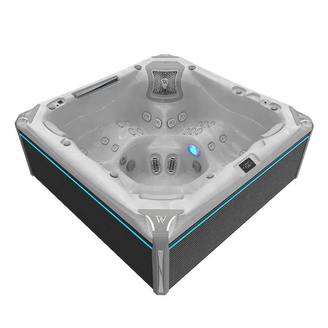 Wellis Everest Peak Life Deluxe Whirlpool, WELLIS Wannenfarbe / Aussenverkleidung: STERLING SILVER / GRAU