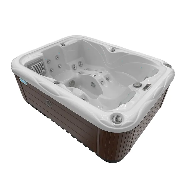 Wellis Firzene Citylife 230V Whirlpool, WELLIS Wannenfarbe / Aussenverkleidung: ICE WHITE / GRAPHITE BROWN