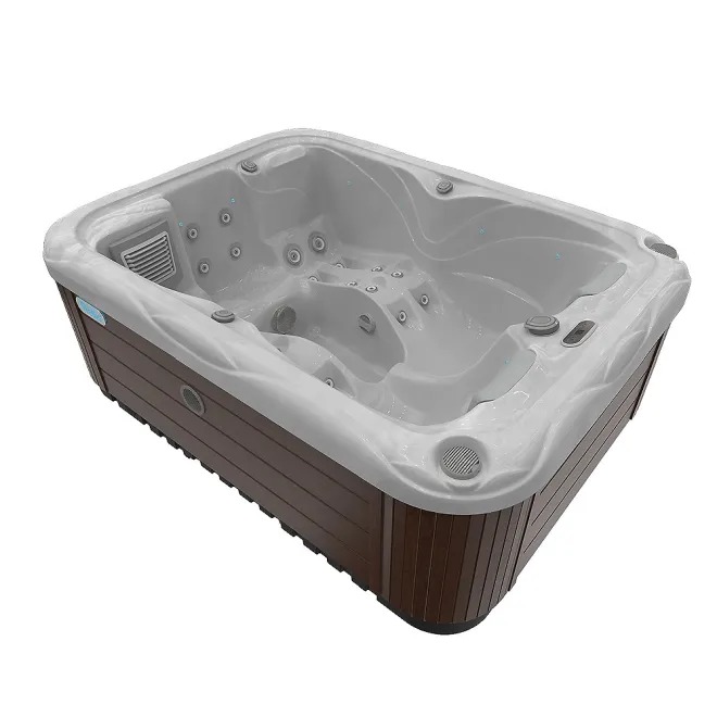 Wellis Firzene Citylife 230V Whirlpool, WELLIS Wannenfarbe / Aussenverkleidung: STERLING SILVER / GRAPHITE BROWN