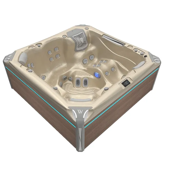 Wellis Kilimanjaro Peak Life Deluxe Whirlpool, WELLIS Wannenfarbe / Aussenverkleidung: CHAMPAGNE / GRAPHITE BROWN