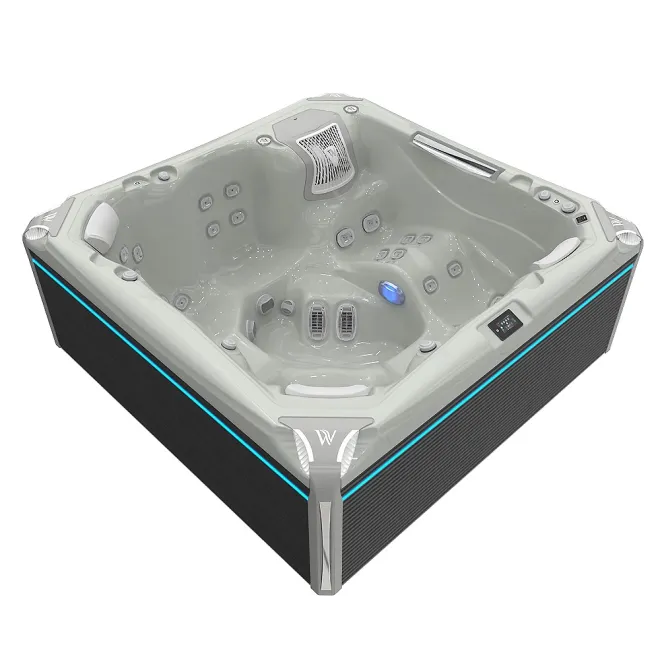 Wellis Kilimanjaro Peak Life Deluxe Whirlpool, WELLIS Wannenfarbe / Aussenverkleidung: SOFT SILK / GRAU