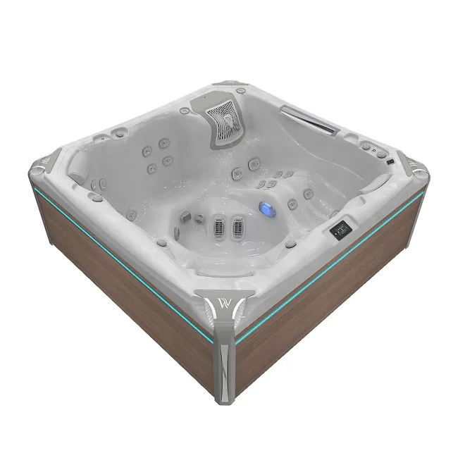 Wellis Kilimanjaro Peak Life Deluxe Whirlpool, WELLIS Wannenfarbe / Aussenverkleidung: STERLING SILVER / GRAPHITE BROWN