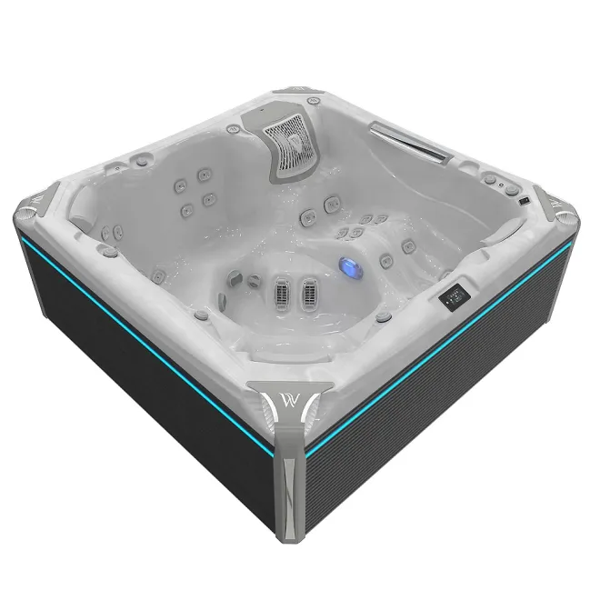 Wellis Kilimanjaro Peak Life Deluxe Whirlpool, WELLIS Wannenfarbe / Aussenverkleidung: STERLING SILVER / GRAU