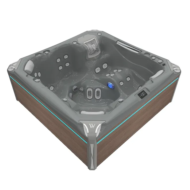 Wellis Kilimanjaro Peak Life Deluxe Whirlpool, WELLIS Wannenfarbe / Aussenverkleidung: THUNDER GREY / GRAPHITE BROWN
