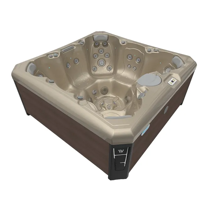 Wellis Lima Citylife Whirlpool, WELLIS Wannenfarbe / Aussenverkleidung: CHAMPAGNE / GRAPHITE BROWN