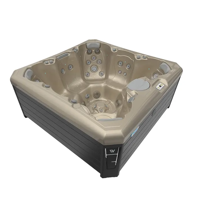 Wellis Lima Citylife Whirlpool, WELLIS Wannenfarbe / Aussenverkleidung: CHAMPAGNE / GRAU