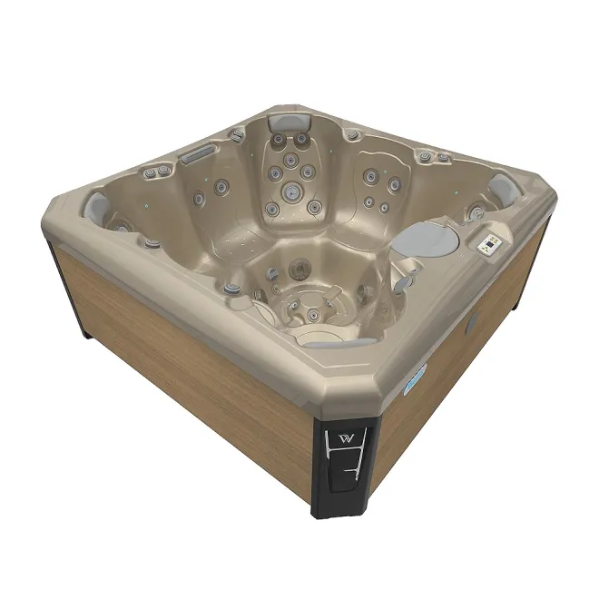Wellis Lima Citylife Whirlpool, WELLIS Wannenfarbe / Aussenverkleidung: CHAMPAGNE / LIGHT MAPLE