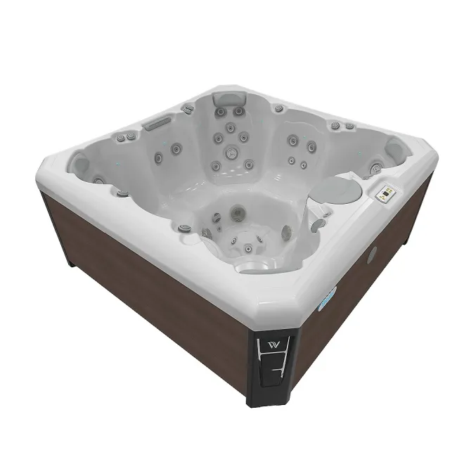Wellis Lima Citylife Whirlpool, WELLIS Wannenfarbe / Aussenverkleidung: ICE WHITE / GRAPHITE BROWN