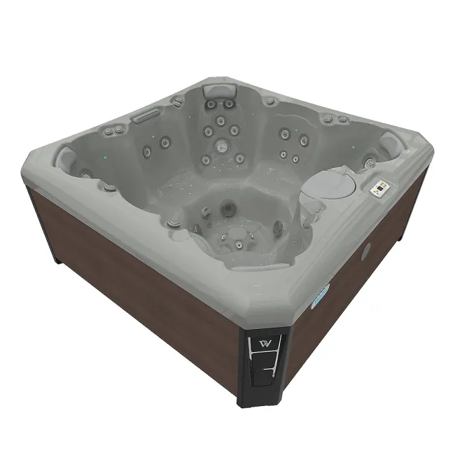 Wellis Lima Citylife Whirlpool, WELLIS Wannenfarbe / Aussenverkleidung: SOFT SILK / GRAPHITE BROWN