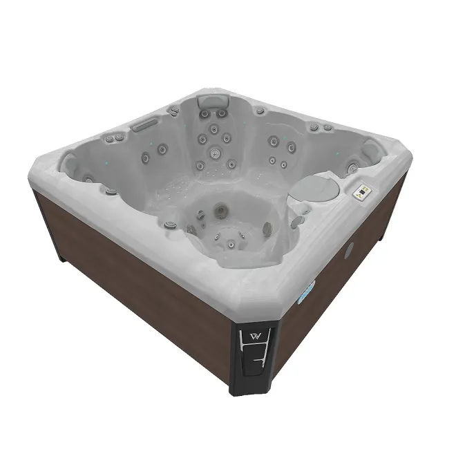 Wellis Lima Citylife Whirlpool, WELLIS Wannenfarbe / Aussenverkleidung: STERLING SILVER / GRAPHITE BROWN