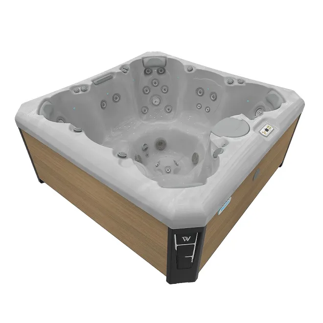 Wellis Lima Citylife Whirlpool, WELLIS Wannenfarbe / Aussenverkleidung: STERLING SILVER / LIGHT MAPLE