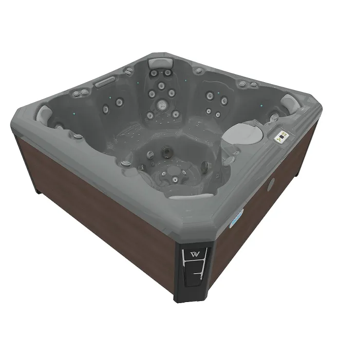 Wellis Lima Citylife Whirlpool, WELLIS Wannenfarbe / Aussenverkleidung: THUNDER GREY / GRAPHITE BROWN