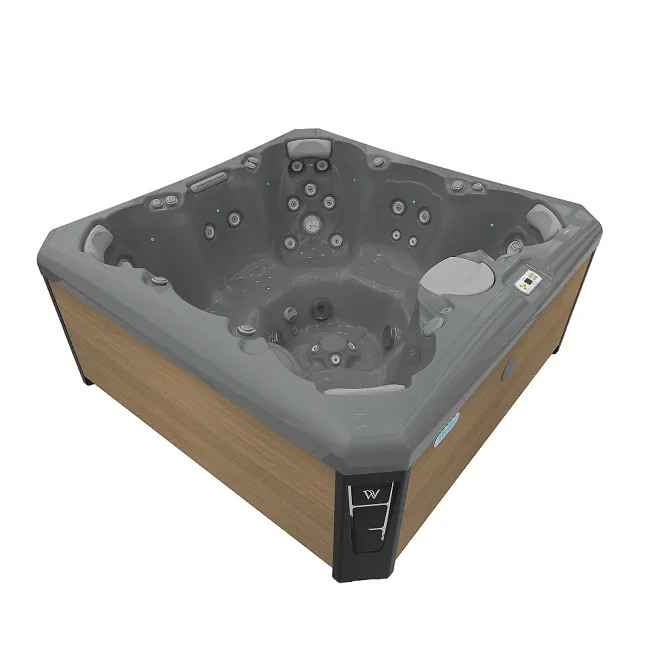 Wellis Lima Citylife Whirlpool, WELLIS Wannenfarbe / Aussenverkleidung: THUNDER GREY / LIGHT MAPLE