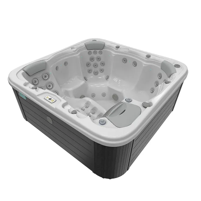 Wellis Lugano Citylife Whirlpool, WELLIS Wannenfarbe / Aussenverkleidung: ICE WHITE / GRAPHITE BROWN