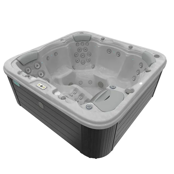 Wellis Lugano Citylife Whirlpool, WELLIS Wannenfarbe / Aussenverkleidung: STERLING SILVER / GRAPHITE BROWN