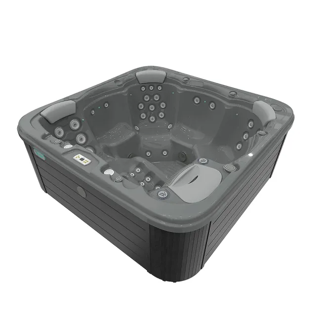 Wellis Lugano Citylife Whirlpool, WELLIS Wannenfarbe / Aussenverkleidung: THUNDER GREY / GRAPHITE BROWN