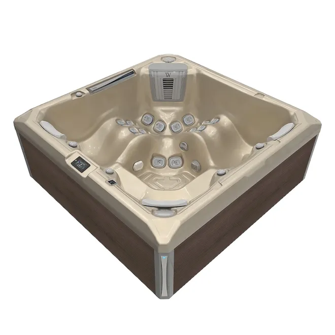 Wellis Makalu Peak Life Deluxe Whirlpool, WELLIS Wannenfarbe / Aussenverkleidung: CHAMPAGNE / GRAPHITE BROWN