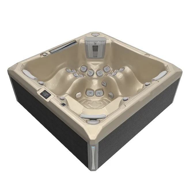 Wellis Makalu Peak Life Deluxe Whirlpool, WELLIS Wannenfarbe / Aussenverkleidung: CHAMPAGNE / GRAU