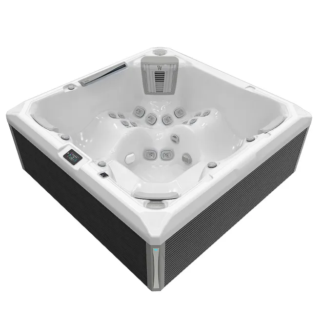 Wellis Makalu Peak Life Deluxe Whirlpool, WELLIS Wannenfarbe / Aussenverkleidung: ICE WHITE / GRAU