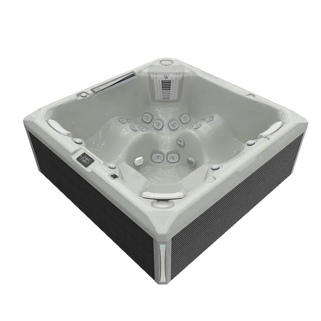 Wellis Makalu Peak Life Deluxe Whirlpool, WELLIS Wannenfarbe / Aussenverkleidung: SOFT SILK / GRAU