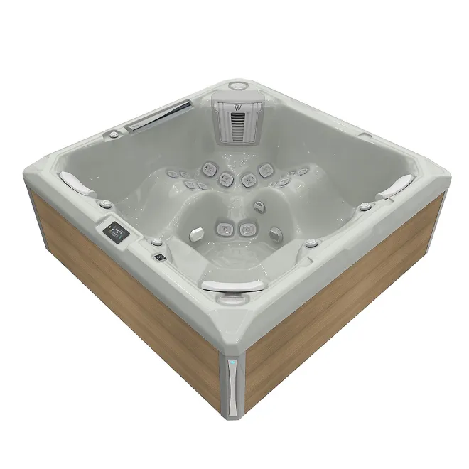 Wellis Makalu Peak Life Deluxe Whirlpool, WELLIS Wannenfarbe / Aussenverkleidung: SOFT SILK / LIGHT MAPLE
