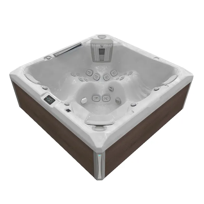Wellis Makalu Peak Life Deluxe Whirlpool, WELLIS Wannenfarbe / Aussenverkleidung: STERLING SILVER / GRAPHITE BROWN
