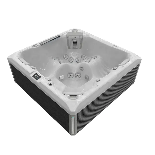 Wellis Makalu Peak Life Deluxe Whirlpool, WELLIS Wannenfarbe / Aussenverkleidung: STERLING SILVER / GRAU