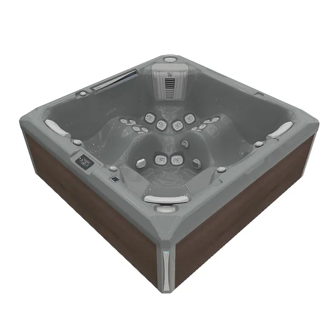Wellis Makalu Peak Life Deluxe Whirlpool, WELLIS Wannenfarbe / Aussenverkleidung: THUNDER GREY / GRAPHITE BROWN