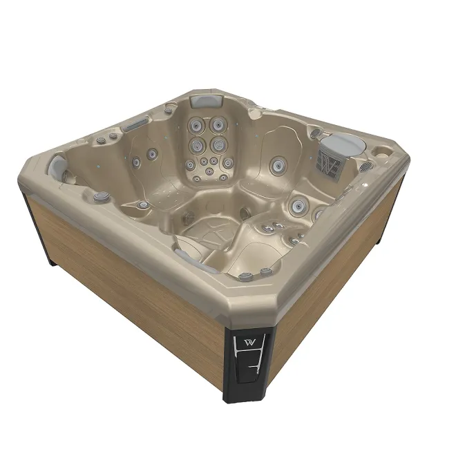 Wellis Malaga Citylife Whirlpool, WELLIS Wannenfarbe / Aussenverkleidung: CHAMPAGNE / LIGHT MAPLE