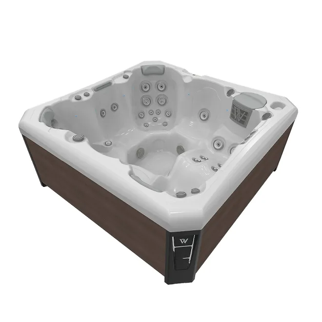 Wellis Malaga Citylife Whirlpool, WELLIS Wannenfarbe / Aussenverkleidung: ICE WHITE / GRAPHITE BROWN