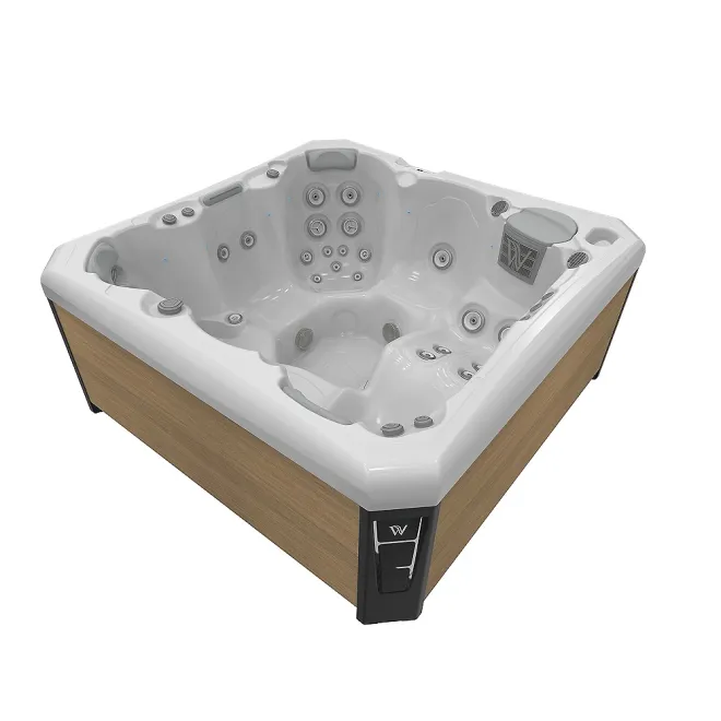 Wellis Malaga Citylife Whirlpool, WELLIS Wannenfarbe / Aussenverkleidung: ICE WHITE / LIGHT MAPLE