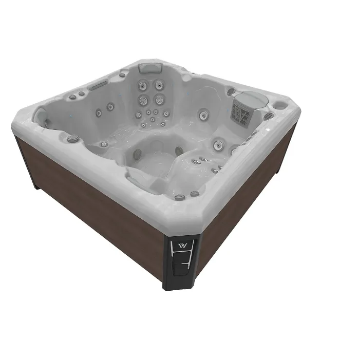 Wellis Malaga Citylife Whirlpool, WELLIS Wannenfarbe / Aussenverkleidung: STERLING SILVER / GRAPHITE BROWN