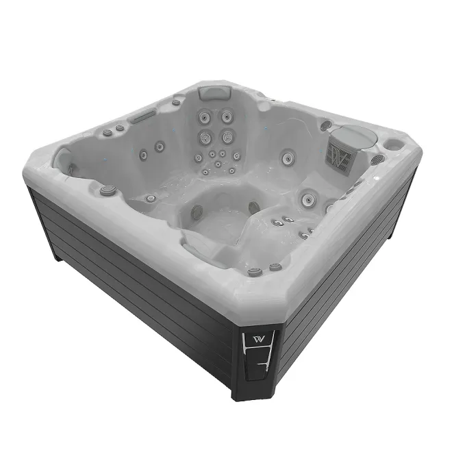 Wellis Malaga Citylife Whirlpool, WELLIS Wannenfarbe / Aussenverkleidung: STERLING SILVER / GRAU