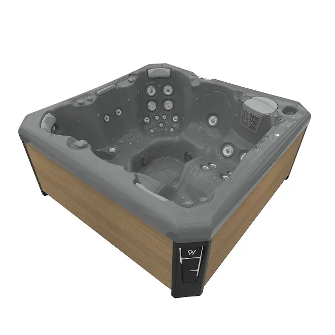 Wellis Malaga Citylife Whirlpool, WELLIS Wannenfarbe / Aussenverkleidung: THUNDER GREY / LIGHT MAPLE