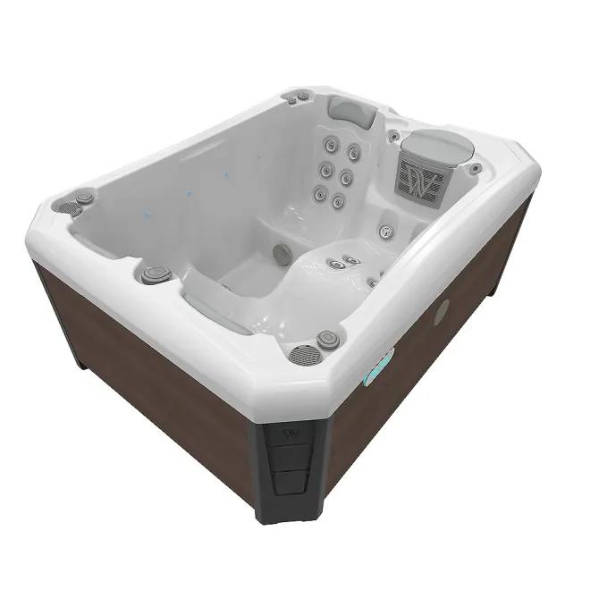 Wellis Manhattan Citylife Whirlpool, WELLIS Wannenfarbe / Aussenverkleidung: ICE WHITE / GRAPHITE BROWN